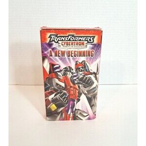 Transformers Cybertron Robots in Disguise A New Beginning VHS 2004 Cassette Tape